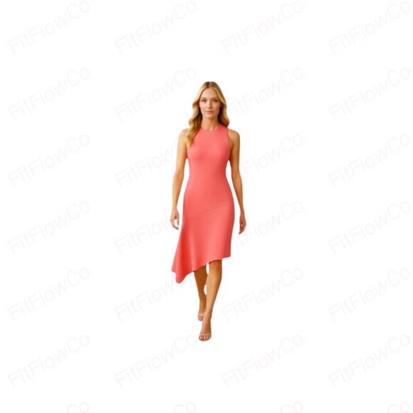 ⚡ NWT Maggy London Midi Dress in Calypso Coral – Size 4 - Picture 1 of 3